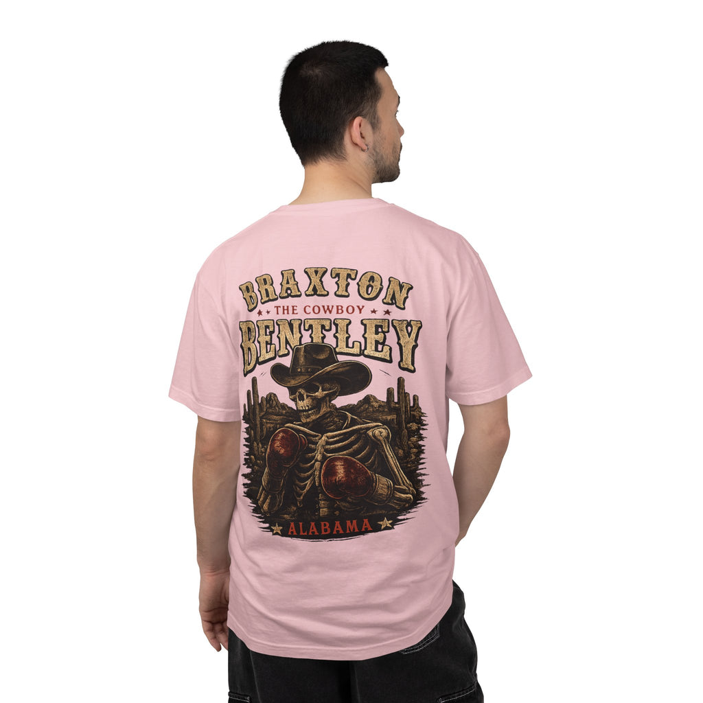 Braxton Bentley 'The Cowboy' Graphic T-Shirt — Vintage Western Skull & Cactus Design