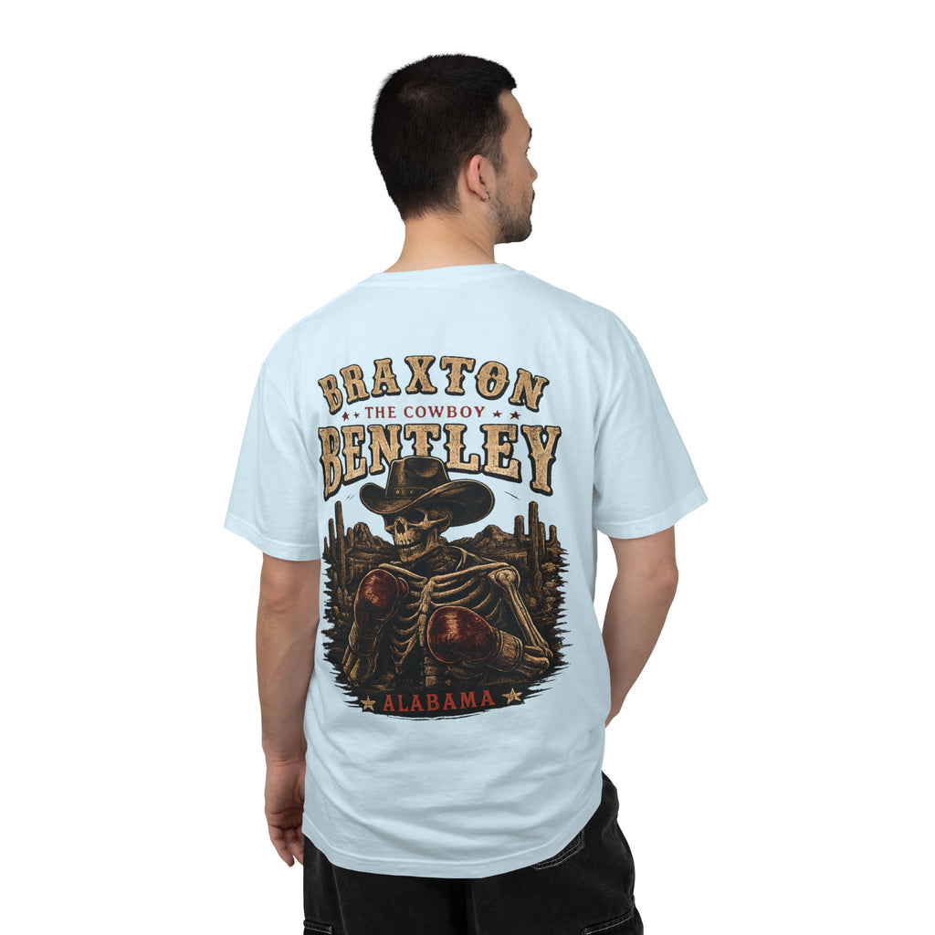 Braxton Bentley 'The Cowboy' Graphic T-Shirt — Vintage Western Skull & Cactus Design