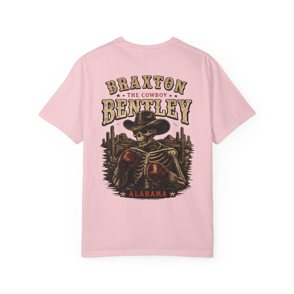 Braxton Bentley 'The Cowboy' Graphic T-Shirt — Vintage Western Skull & Cactus Design