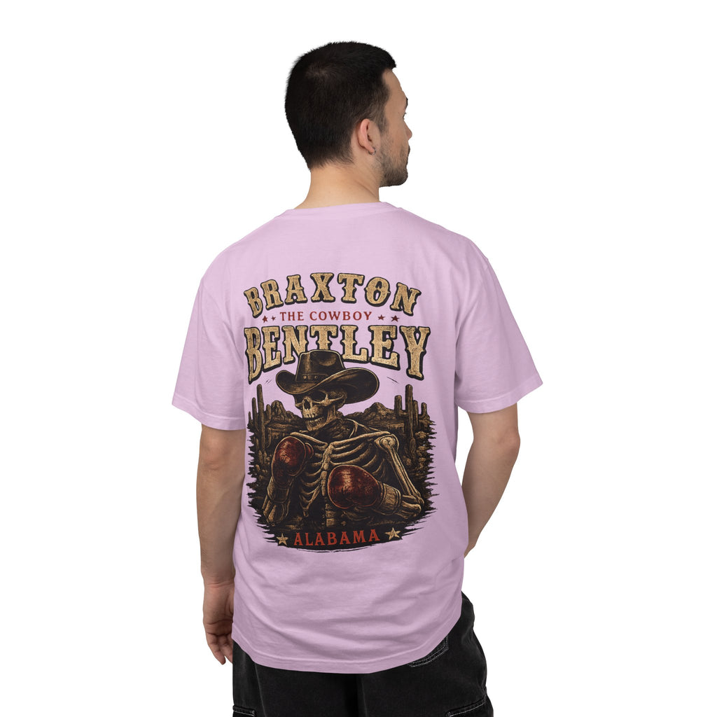 Braxton Bentley 'The Cowboy' Graphic T-Shirt — Vintage Western Skull & Cactus Design